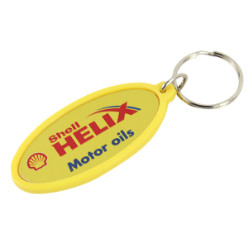 rubber keyholder with full colour aluminium branding