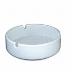 This is simply an elegant white ashtray, suitable for indoor and outdoor use. Has three cigarette holders for convenient use, it has a non-slip bottom design, also easy to maintain, solid, sturdy, round design, can fit in any desk drawer. Acts also as an added decoration in the house, office, restaurants, bars, clubs, hotels, home and gardens , it helps to keep tables and desk tidy, it measures exactly 100mm.