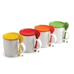 Ceramic Coaster Mug & Spoon Ceramic Coaster Mug & Spoon