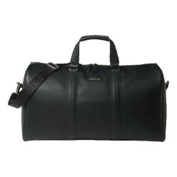 he Hamilton travel bag from Cerruti 1881 is made of a very soft black grained material. The Cerruti 1881 shiny chrome metal signature is delicately placed centered at the top of the bag. The detachable strap features the Cerruti 1881 logo woven in it. Th