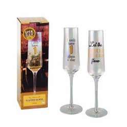 Champagne-Glass With Decal 
