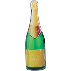 Champagne fridge magnet, material: magnet