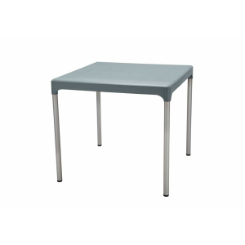 Chelsea table with plastic top and metal legs