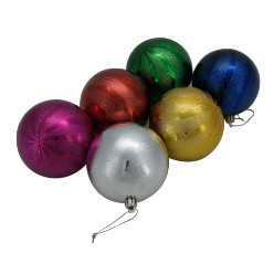 Large Deco Balls 6 in a Set