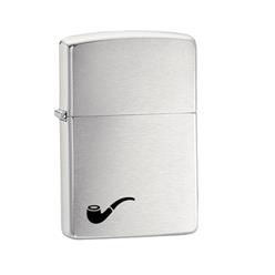 Chrome pipe zippo lighter