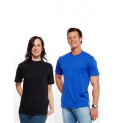 140g, Tubular t-shirt, Lightweight, 100% carded cotton, Rib crew neck with taped neckline for comfort, Single jersey knit provides for superior printability, Modernised drop shoulder
