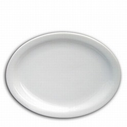 Classic Platter Dish with Narrow Rim Oval Shape 290mm