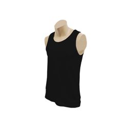 Classic Vest:100% Cotton, 160g, Double Stitched Hem on Waistline and Sleeves, Taped Shoulders and Neckline