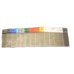 Clear Flexible PVC Pouch with Pin & Optional Coloured Top, Pre-Punch Holes and Slot in the top of the Pouch