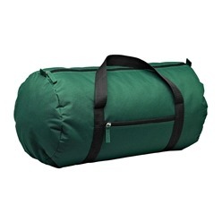 Tog bag made from 600D fabric with self fabric zip pullers, zip pocket, self fabric tab and webbing handles