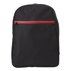 600D polyester, zippered front pocket colourful binding and pocket, padded adjustable shoulder strap, main zippered compartment