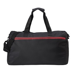 600D sports bag with main zippered compartment with carry handle and strap