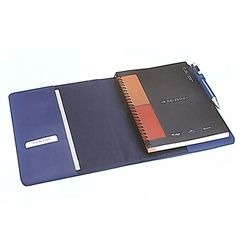 A4 notebook with Thermo PU soft feel cover, business card/credit card and document pocket, pen loop and page marker, Page size: 275mm x 210mm