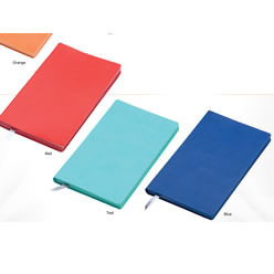 Soft feel covers in a range of fashionable colours, Italian PU Soft feel cover, cream lined paper, 232 paper