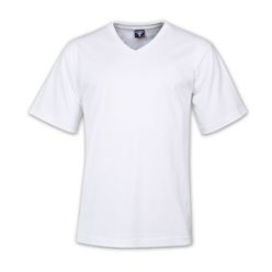 170g Combed Cotton V-Neck T-Shirt. Features: 100% Combed Cotton – Single Knit, short sleeve with extra strength neck rib that maintains shape, Taped Shoulders and neckline, 100% combed cotton produced from top quality yarns, Reactive Dyed, Combed Cotton.