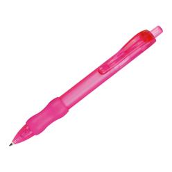 Good quality frosted/transparent pen with ultra-comfortable rubber grip