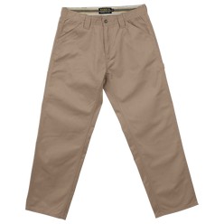 Commando Pants: Work wear trouser with constructed waistband and metallic zip. For durability, triple-stitching was added to the back rise, front rise, inner and outer leg, back yoke, side pockets and hem. Other garment features include hammer-loop, deep front pockets, multi-purpose tool pocket on the thigh and two back pockets. Available in two colourways. 65/35 Poly cotton twill cotton fabric