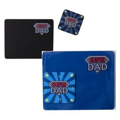 Get your coaster and mouse padded safely with this brandable mousepad and coaster set
