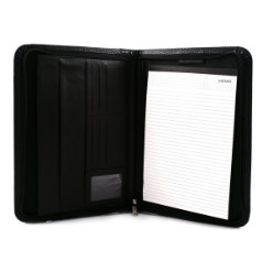 Ziparound - Includes Notepad, Pen Holder, 3 Dividers and Card Holders - Material: Koskin