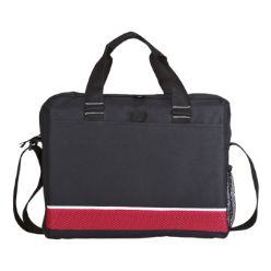 Conference bag with mesh side pocket