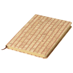 Cork A5 Notebook with Light Brown Trim