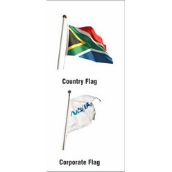 Corporate & Country Flags  in sizes 0,6 x 0,9m to 2,7 x 1,8m with full colour prints