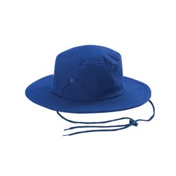 Cricket Hat: Heavy brushed cotton, metal eyelets, cord with slide toggle, size: 57cm x 60cm, branding area: 80mm x 60mm