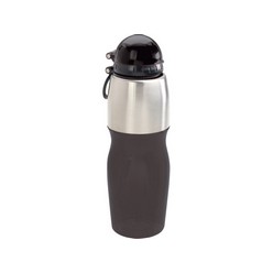 PE Plastic and stainless steel drink bottle, 800ml Capacity