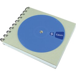 Custom wheel notebook, material: cover 400gsm / inner 80gsm, 70 unruled pages / custom wheel on cover