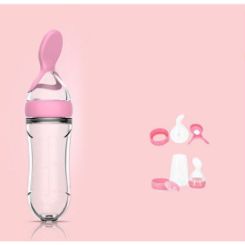 DR Gym Feeding Bottle with attachable spoon.