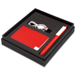 The perfect gift set to bring attention to your brand with this ultra-sleek and slim Dualism portable charger conveniently fitted with a micro and lightning charging cable as well as the Sushi Pen, USB not included As an additional extra choose a Swivel 16GB (IDEA-3044) USB to add to your gift set