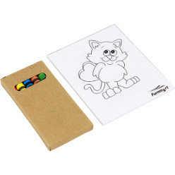 includes crayons & colouring pad in self sealing packet