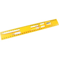 30cm Plastic ruler includes pen, pencil, eraser and sharpener all in one