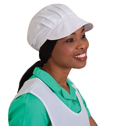 Cap Culinary headwear KOOLTRON, Peak with pleated crown, Elasticated back for the perfect fit