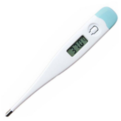 Accurate digital device for measuring human body temperature. Range of displayed temperatures: 32.0ï¿½C-42.0ï¿½C. Temperature recordings can be stored in memory for comparison.