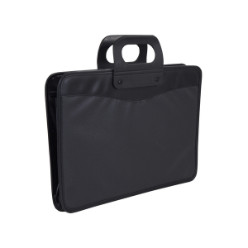 Zip Closed - Includes: 2 Inner Compartments with Business Card and Pen Holder - With Carry Handle - Material: koskin