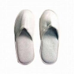 White Disposable terry towel Slippers with closed toes