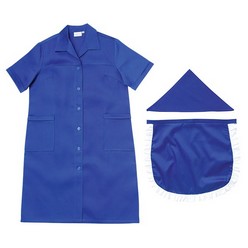 3-piece set including apron, overall and domestic headwrap, 200gsm, polycotton twill