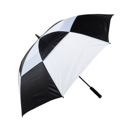 This Double Layer Windproof Golf Umbrella has the Dimensions: 100cm x 16.5cm x 22.5cm, Qty Per Carton: 24 Unit, Carton Weight: 11.8KG which is available in colours from green, red, white, black & white, red & white, green & white, blue & white and dark blue & white that can be customised in printing, heat transfer and sublimation
