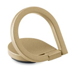 Zinc Alloy phone holder with ring in matt zinc