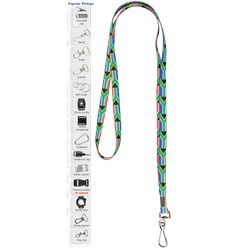 Dye sublimation narrow lanyard  