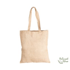 This lightweight eco-friendly, reusable tote bag is the perfect promotional gift bag for events such as trade shows and to show off your logo or message while supporting the environment. It features an natural unlaminated Jute fabric. Natural fibre bag. Natural unlaminated Jute fabric