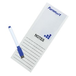 Easton magnetic notepad with write & wipe marker, supplied individually packed, material: magnet & paper