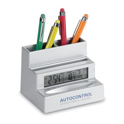 Ecalade Clock & Pen Holder