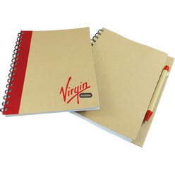 Eco A5 notebook (includes eco pen), material: inner 70gsm, 70pages