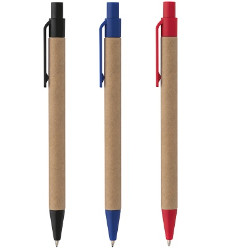 E/Friendly Ballpoint Pen with a recycled paper barrel