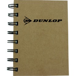 Eco a7 notebook with lasercut logo, material: inner 70gsm, 70 pages