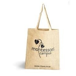 Unlaminated Jute Eco-Friendly Shopping Bag with double straps