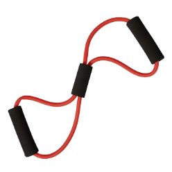 3 Black foam handle, colored elastic band