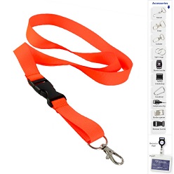 Luminous lanyard with release buckle